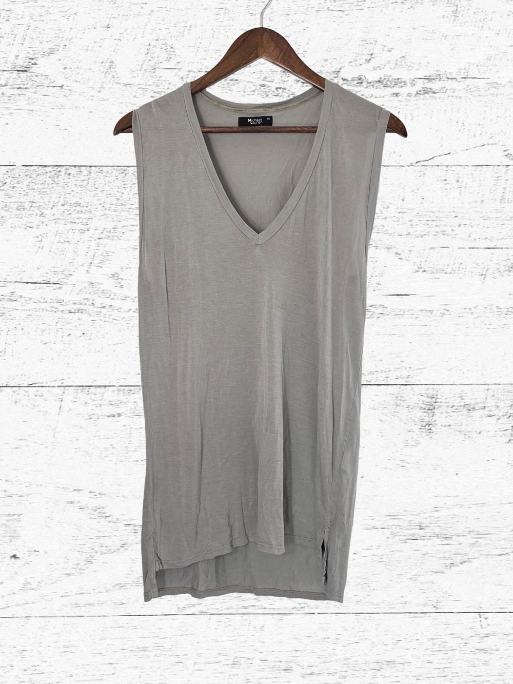 Michael Lauren Gray Sleeveless Blouse